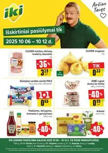 Reklaminis laikraštis Iki, galioja nuo 2025-10-06 iki 2025-10-12.
