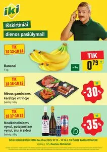 Reklaminis laikraštis Iki, galioja nuo 2025-10-13 iki 2025-10-19.