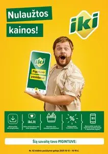 Reklaminis laikraštis Iki, galioja nuo 2025-10-13 iki 2025-10-19.
