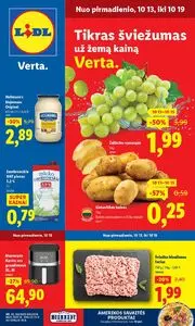Reklaminis laikraštis Lidl, galioja nuo 2025-10-13 iki 2025-10-19.