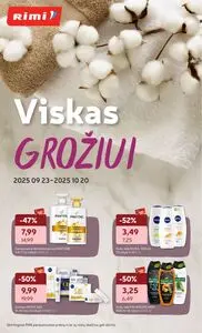 Reklaminis laikraštis Rimi, galioja nuo 2025-09-23 iki 2025-10-20.