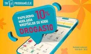 Reklaminis laikraštis Drogas, galioja nuo 2025-10-09 iki 2025-10-22.