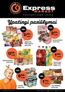 Reklaminis laikraštis Express Market, galioja nuo 2025-10-05 iki 2025-10-25.