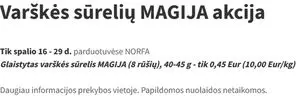Reklaminis laikraštis Norfa, galioja nuo 2025-10-16 iki 2025-10-29.