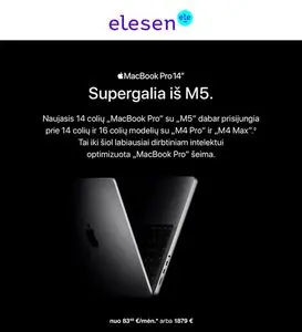 Reklaminis laikraštis Elesen (buv. Avitela ir Elektromarkt), galioja nuo 2025-10-23 iki 2025-10-29.