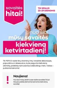 Reklaminis laikraštis PEPCO, galioja nuo 2025-10-23 iki 2025-10-29.