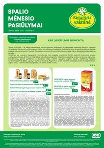 Reklaminis laikraštis Ramunėlės vaistinė, galioja nuo 2025-10-01 iki 2025-10-31.