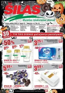 Reklaminis laikraštis Šilas, galioja nuo 2025-10-22 iki 2025-11-04.