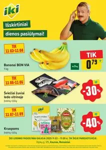 Reklaminis laikraštis Iki, galioja nuo 2025-11-03 iki 2025-11-09.