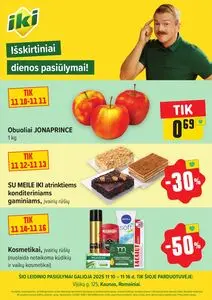 Reklaminis laikraštis Iki, galioja nuo 2025-11-10 iki 2025-11-16.