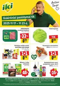 Reklaminis laikraštis Iki, galioja nuo 2025-11-17 iki 2025-11-23.