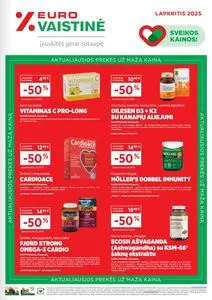 Reklaminis laikraštis Eurovaistinė, galioja nuo 2025-11-01 iki 2025-11-30.