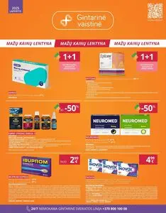 Reklaminis laikraštis Gintarinė vaistinė, galioja nuo 2025-11-01 iki 2025-11-30.