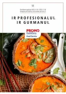 Reklaminis laikraštis Promo Cash and Carry, galioja nuo 2025-11-03 iki 2025-11-30.