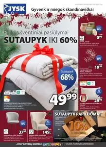 Reklaminis laikraštis JYSK, galioja nuo 2025-12-02 iki 2025-12-15.