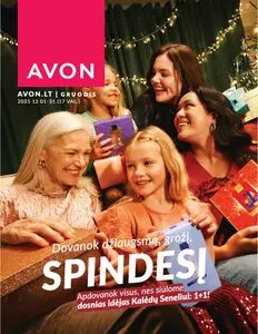 Reklaminis laikraštis Avon, galioja nuo 2025-12-01 iki 2025-12-31.
