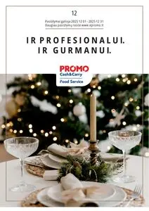 Reklaminis laikraštis Promo Cash and Carry, galioja nuo 2025-12-01 iki 2025-12-31.