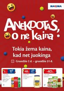 Reklaminis laikraštis Maxima, galioja nuo 2025-12-02 iki 2025-12-31.