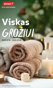 Reklaminis laikraštis Rimi, galioja nuo 2025-12-16 iki 2026-01-05.
