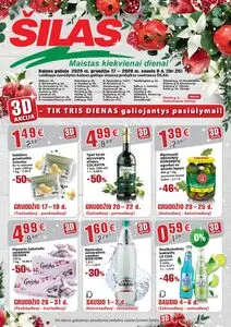 Reklaminis laikraštis Šilas, galioja nuo 2025-12-17 iki 2026-01-06.