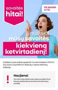 Reklaminis laikraštis PEPCO, galioja nuo 2026-01-02 iki 2026-01-07.