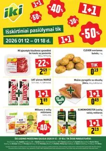 Reklaminis laikraštis Iki, galioja nuo 2026-01-12 iki 2026-01-18.