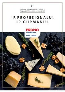 Reklaminis laikraštis Promo Cash and Carry, galioja nuo 2026-01-01 iki 2026-01-31.