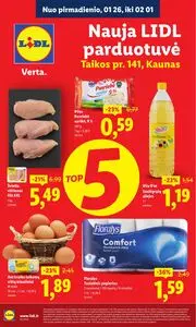 Reklaminis laikraštis Lidl, galioja nuo 2026-01-26 iki 2026-02-01.