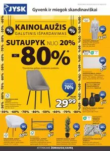 Reklaminis laikraštis JYSK, galioja nuo 2026-01-20 iki 2026-02-02.