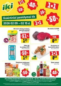 Reklaminis laikraštis Iki, galioja nuo 2026-02-09 iki 2026-02-15.