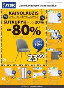 Reklaminis laikraštis JYSK, galioja nuo 2026-02-03 iki 2026-02-16.