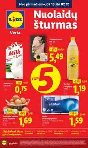 Reklaminis laikraštis Lidl, galioja nuo 2026-02-16 iki 2026-02-22.