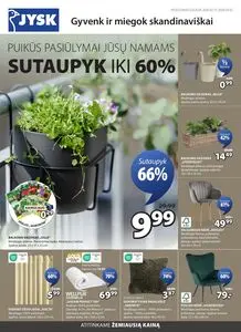 Reklaminis laikraštis JYSK, galioja nuo 2026-02-17 iki 2026-03-02.