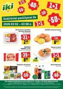 Reklaminis laikraštis Iki, galioja nuo 2026-03-02 iki 2026-03-08.