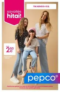Reklaminis laikraštis PEPCO, galioja nuo 2026-03-05 iki 2026-03-11.