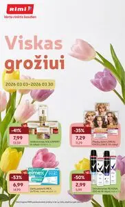 Reklaminis laikraštis Rimi, galioja nuo 2026-03-03 iki 2026-03-30.
