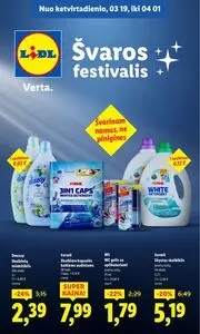 Reklaminis laikraštis Lidl, galioja nuo 2026-03-19 iki 2026-04-01.
