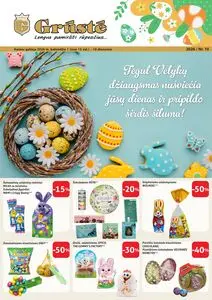Reklaminis laikraštis Grūstė, galioja nuo 2026-04-01 iki 2026-04-10.