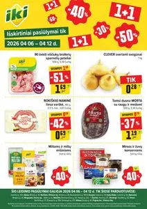 Reklaminis laikraštis Iki, galioja nuo 2026-04-06 iki 2026-04-12.