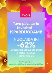 Reklaminis laikraštis Avon, galioja nuo 2026-04-01 iki 2026-04-14.