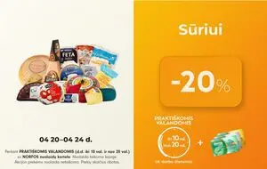 Reklaminis laikraštis Norfa, galioja nuo 2026-04-20 iki 2026-04-24.