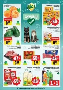 Reklaminis laikraštis Iki, galioja nuo 2026-04-20 iki 2026-04-26.
