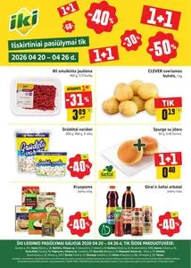 Reklaminis laikraštis Iki, galioja nuo 2026-04-20 iki 2026-04-26.