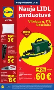 Reklaminis laikraštis Lidl, galioja nuo 2026-04-20 iki 2026-04-26.