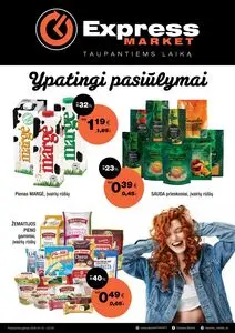 Reklaminis laikraštis Express Market, galioja nuo 2026-04-19 iki 2026-05-09.