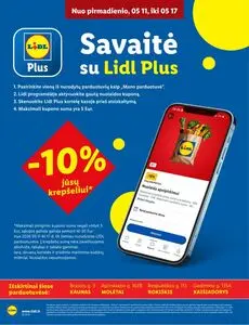 Reklaminis laikraštis Lidl, galioja nuo 2026-05-11 iki 2026-05-17.