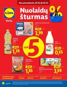Reklaminis laikraštis Lidl, galioja nuo 2026-05-18 iki 2026-05-24.