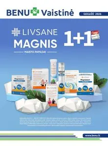 Reklaminis laikraštis BENU Vaistinė, galioja nuo 2026-05-01 iki 2026-05-31.