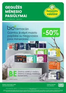Reklaminis laikraštis Ramunėlės vaistinė, galioja nuo 2026-05-01 iki 2026-05-31.
