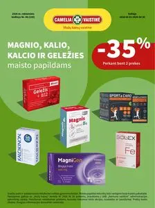 Reklaminis laikraštis Camelia vaistinė, galioja nuo 2026-06-01 iki 2026-06-30.